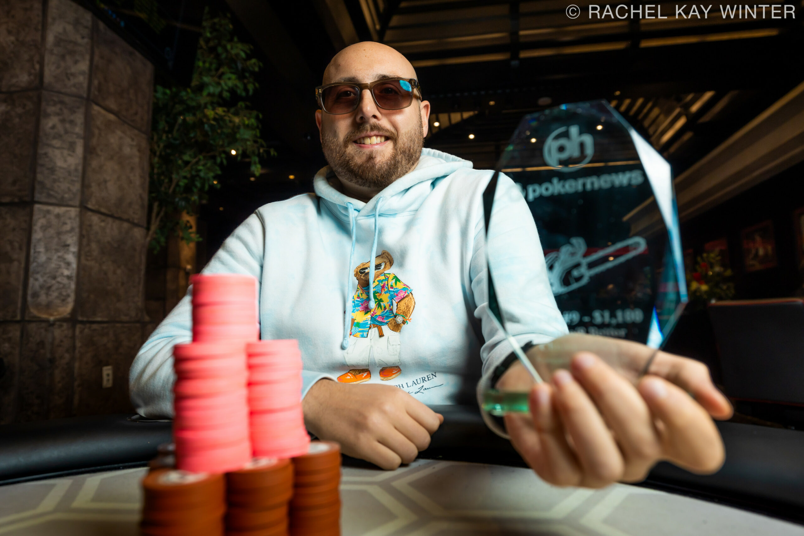 Poker Player Who Flew In From England Wins Second Chainsaw Mixed Series Trophy