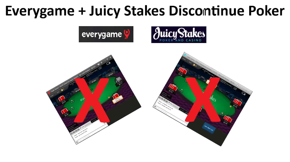 Everygame and Juicy Stakes to Close Poker Rooms Nov. 30