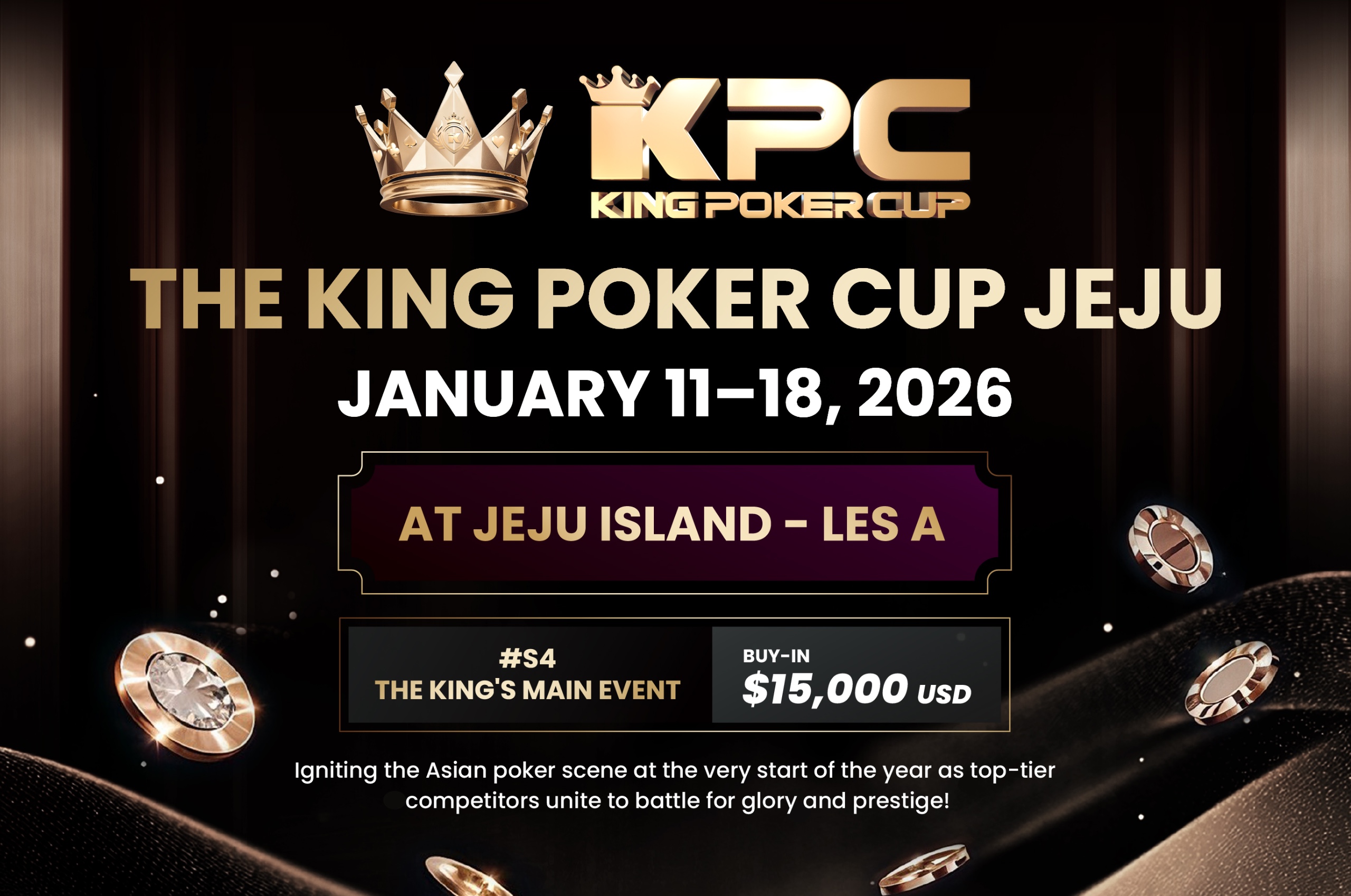 KPC x LPT Jeju Main Event Set for Record 2,000+ Field in January