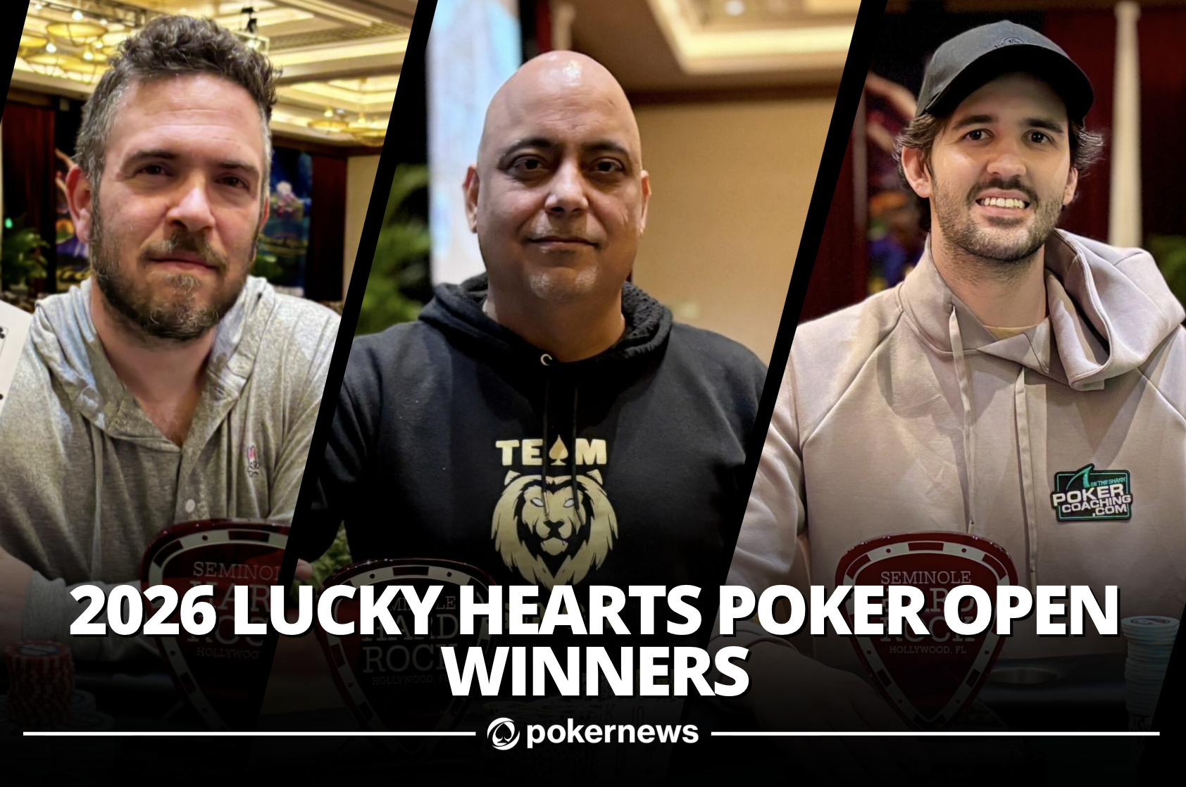2026 Lucky Hearts Poker Open Winners Seminole Hard Rock