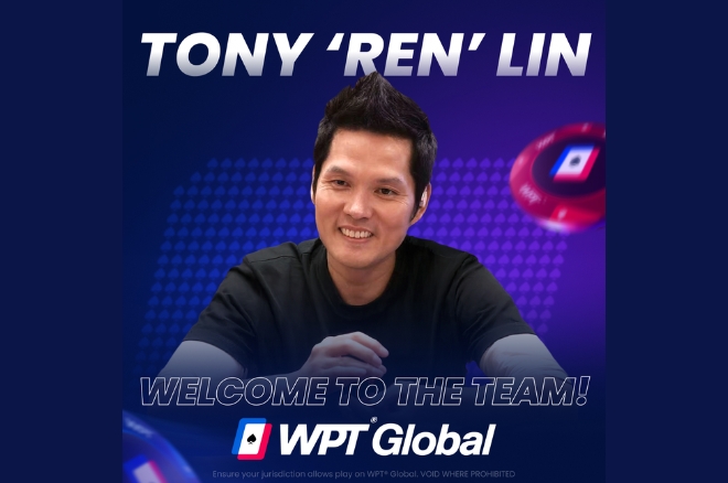 WPT Global Signs Tony "Ren" Lin as Poker Ambassador