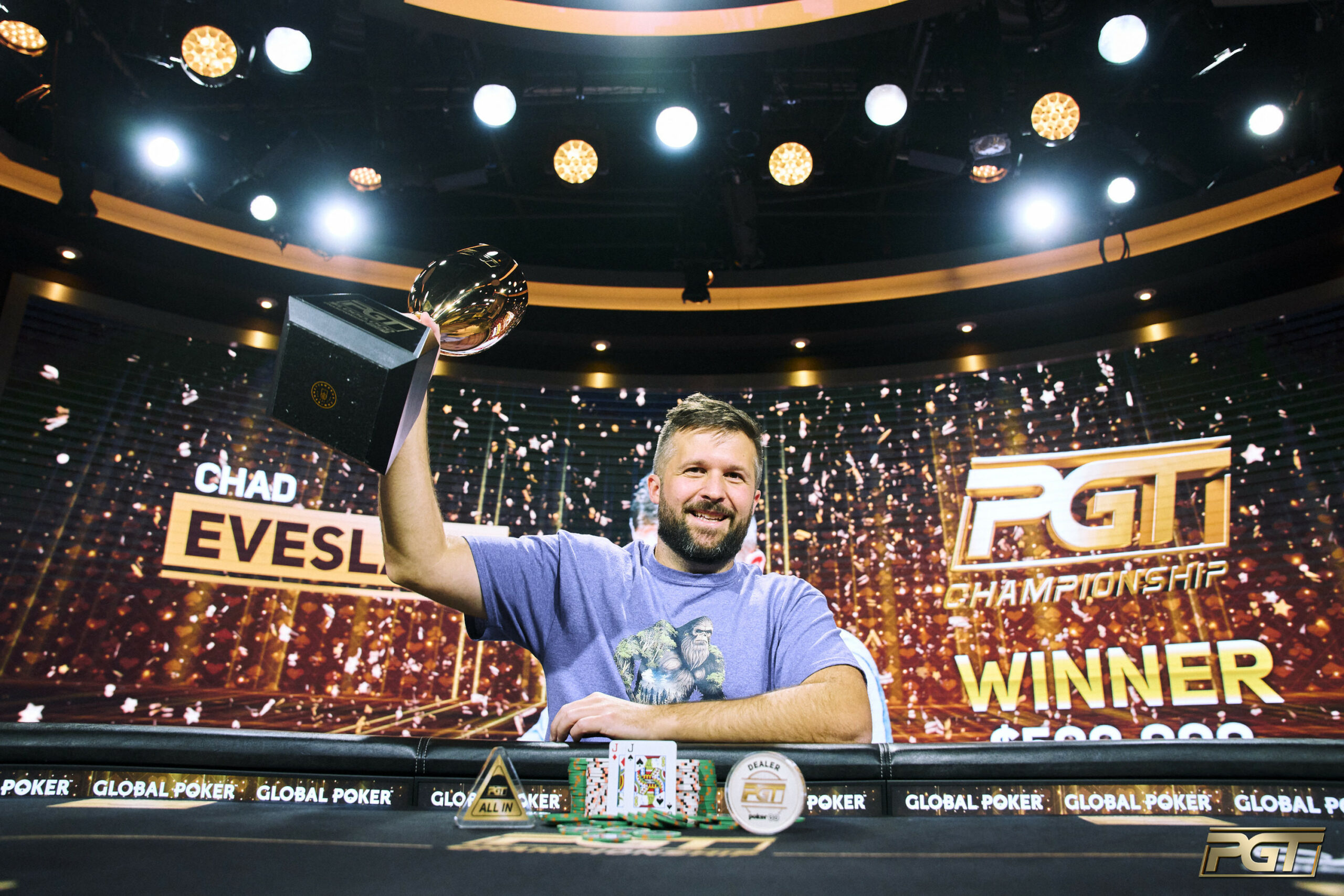 Chad Eveslage Proves Hold'em Dominance With PGT Championship Victory for $500,000