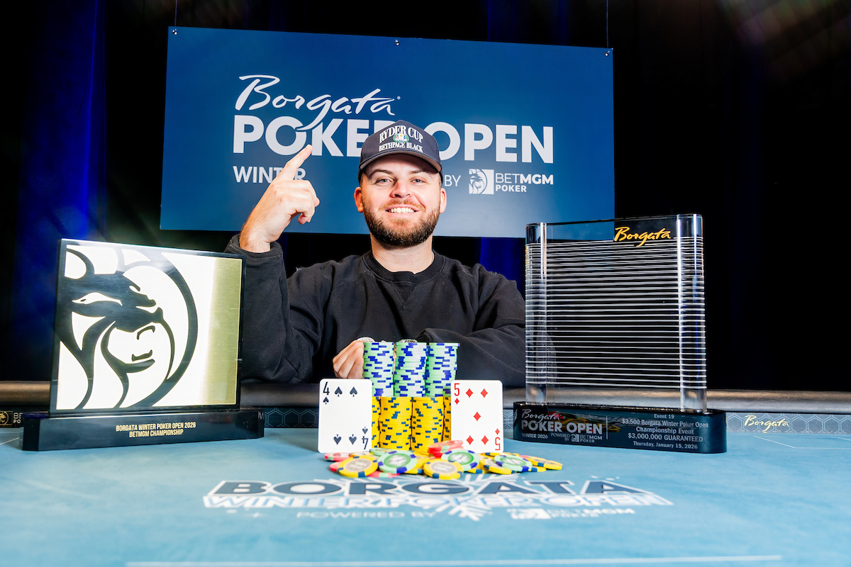 Blake Vodges Caps off Borgata Winter Poker Open with Main Event Win