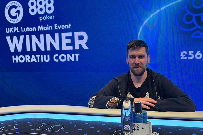 Horatiu Cont Wins the 2026 888poker UKPL Luton main Event