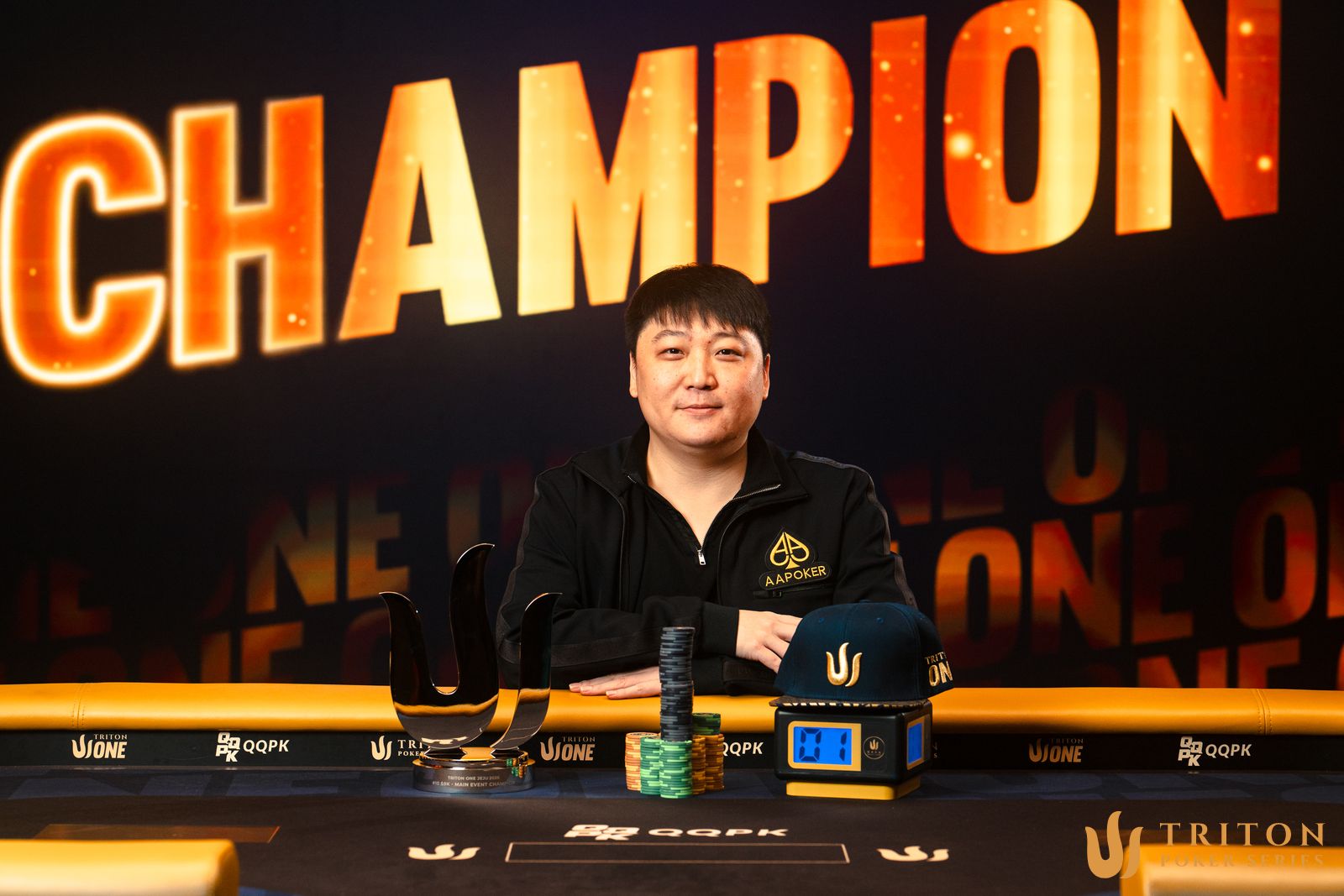 Zhao Wenjie Wins Triton ONE Main Event After Heads-Up Deal with Vallinas